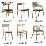 White Black Grey Scandinavian Dining Chairs Wood Oak Windsor Restaurant