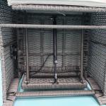 Outdoor Adjustable Patio Garden Furniture Loungers Chaise Lounge Rattan daybed