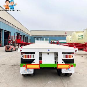 Wholesale 12.5 Meters 45 Tons flat bed Container Semi Trailer from china suppliers