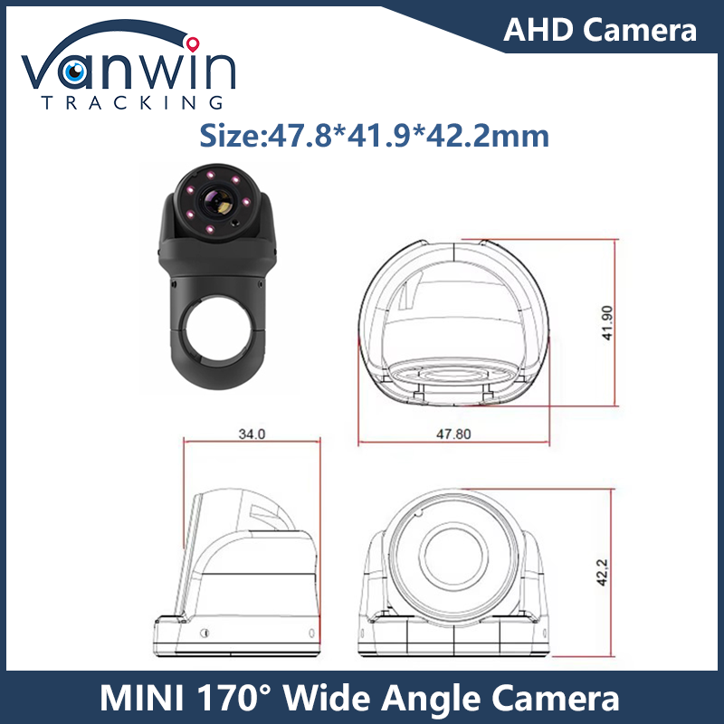 IP69K Full HD Night Vision Car Dome Camera Private Model 7 IR Lights Car Cam For Turck Bus