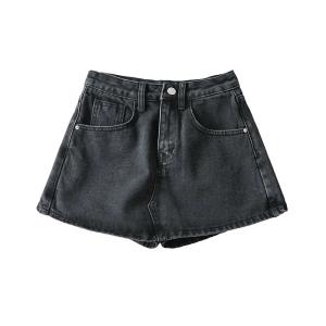 Wholesale Factory Customized European Summer Vintage High Waist Denim Short from china suppliers