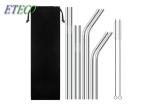 Food Grade Reusable Stainless Steel Drinking Straws Attractive Packing