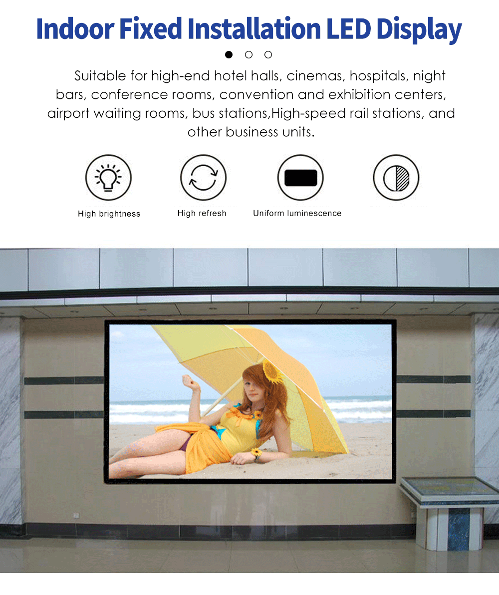 SMD2121 LED Video Wall Concert Screens Multicolor Moistureproof