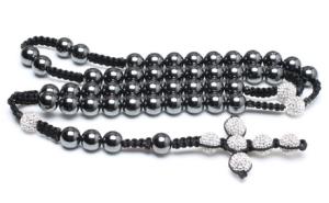 Wholesale Shamballa Handcrafted Beaded Necklace, Magnetic Hematite Rounds &amp; Crystal Pave Argil Beads from china suppliers