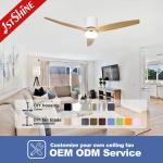 Remote Control 1stshine LED Ceiling Fan for Energy Saving and Outdoor Mountain