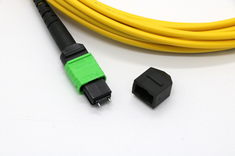 MPO Male To MPO Female Fiber Optic Patch Cables Single Mode OM3 12/ 24 Core