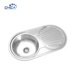 CH8545A Round Press Kitchen Sink Single Bowl Sink Stainless Steel Kitchen Sink