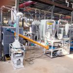 High Recovery Solar Panels Recycling Line 500KG/H For Recycling Metal Glass