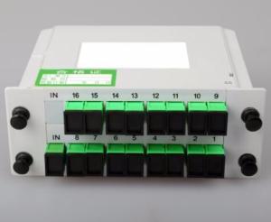 Wholesale 1650nm Fiber Optic Splitter , PLC Splitter 1x16 small size from china suppliers