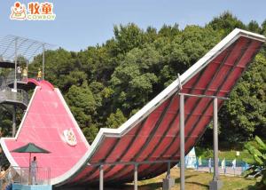 Wholesale Customized Fiberglass Water Slide In Indoor Water Park , Maximum Angle 45° from china suppliers