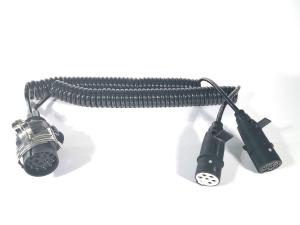 Wholesale European Type Trailer Cable Spiral Coil 24v Nylon Plug OEM Standard from china suppliers