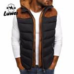 Customized Sleeveless Zip Up Winter Polyester Utility Cotton Men's Quilted