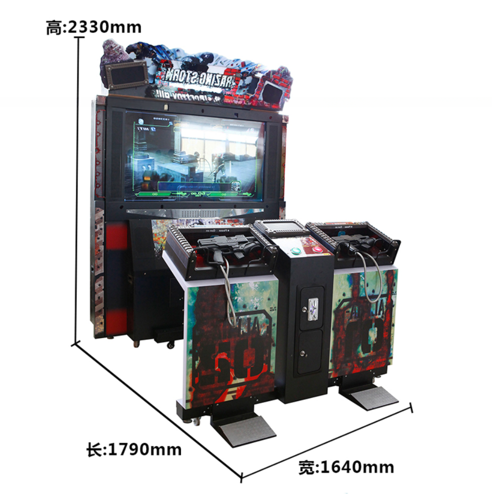Double Players Razing Storm Arcade Machine Arcade Cabinet Shooter High End