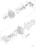 705-56-36051 705-18-03620 Hydraulic Pump SAR90+32+ SB 18+12 Front WA320 WA320PZ