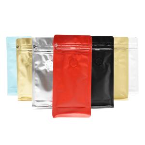 Wholesale Flat Bottom Red 250g Stand Up Zipper Bag from china suppliers