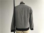 Grey Color Mock Suede Mens Baseball Jacket With 210T Black Lining TW68570