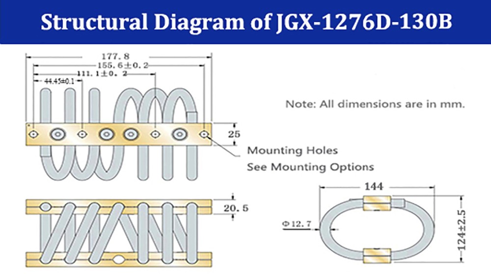 Electrical Panel Wire Rope Vibration Isolator For Pumps