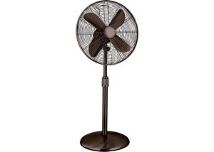Wholesale Outdoor Retro Pedestal Metal Fan Nickel Finish / Vintage Looking Floor Fans from china suppliers