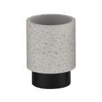 White Sand Polyresin Bathroom Accessories Set Round Soap Dish For Bathroom 12Dx3
