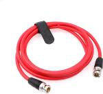 Red Color SDI Camera Cable , 12G BNC Coaxial Cable For 4K Video