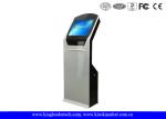 Indoor SAW Touch Screen Freestanding Kiosk With Thermal Printer / Barcode