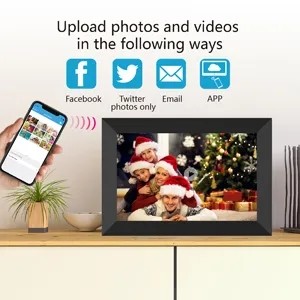 AC 100V-240V WiFi Digital Photo Frame , Multifunctional Digital Video Picture Frame