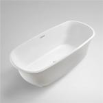 Solid Surface Small Freestanding Soaking Tub Gross Weight 46.5kg Customized