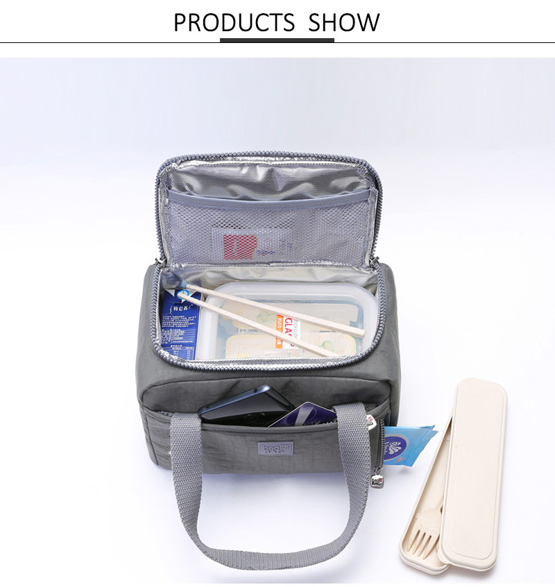 OEM Big Compartments D14cm Insulated Lunch Cooler Bags
