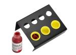 7 Holes Stainless Steel Black Permanent Makeup Tattoo Ink Cups Holder Stand For