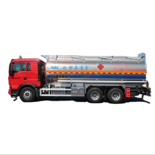 CIMC LINYU 6*4 24m3 Aluminum Alloy Tanker Truck for Flammable Liquid Fuel