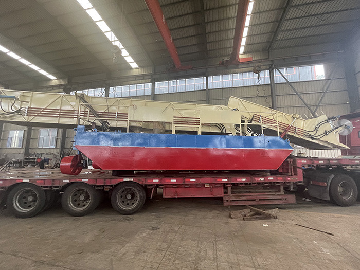 10 Cubic Meters 88kw Eco Harvester Aquatic Weed Harvester For River Waterweed Harvesting