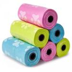100% Biodegradable Poop Bags , Custom PLA Compostable Pet Waste Bags