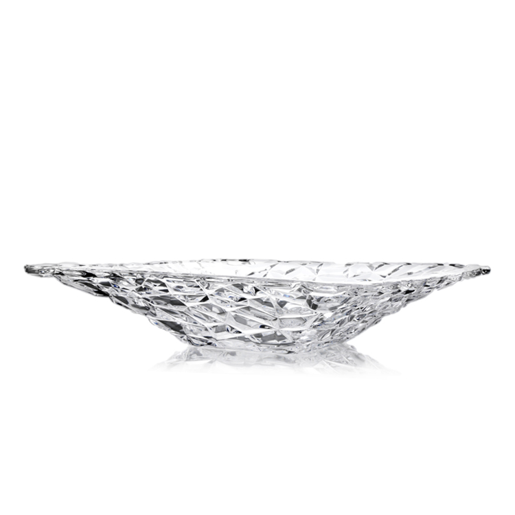High Quality Transparent Pattern Decorative Ice Cube Collection Square Bowl