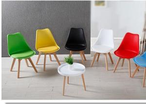 Wholesale Luxury Leisure PU Dining Chair Corrosion Resistant With Beech Wood from china suppliers