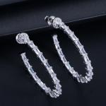 CZ Stone Earrings For Women Classic Wedding Earring Jewelry Party Fashion CZ