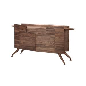 Wholesale Contemporary Solid Wood Cabinets , Dark Brown Modern Wood Sideboard from china suppliers