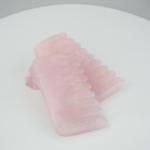 Pink Rose Quartz Hair Comb Tighten Skin Gua Sha Hair Comb