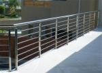 Rod Bar Stainless Steel Balustrade Systems Anti Rusty Performance For Staircase