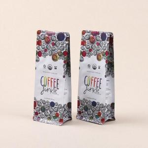 Wholesale Custom Printed PLA/Kraft Paper Gusset Coffee Bag With Valve Zipper from china suppliers
