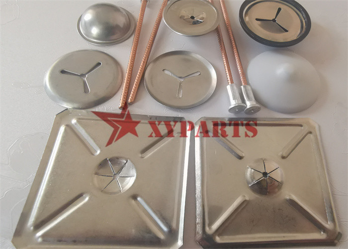 Ship Building M3x90mm Length Copper Steel Bimetal Pins With Aluminum Weld Base