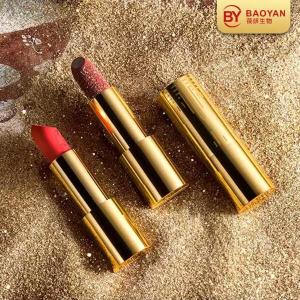 Wholesale Makeup Luxury Matte Waterproof Lipstick In Gold Tude Long Lasting from china suppliers