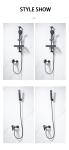 Wall Mounted SS304 Sanitary Ware Shower Thermostatic Faucets