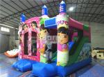 Pink Princess Large Dora Inflatable Bounce House Commercial With Digital