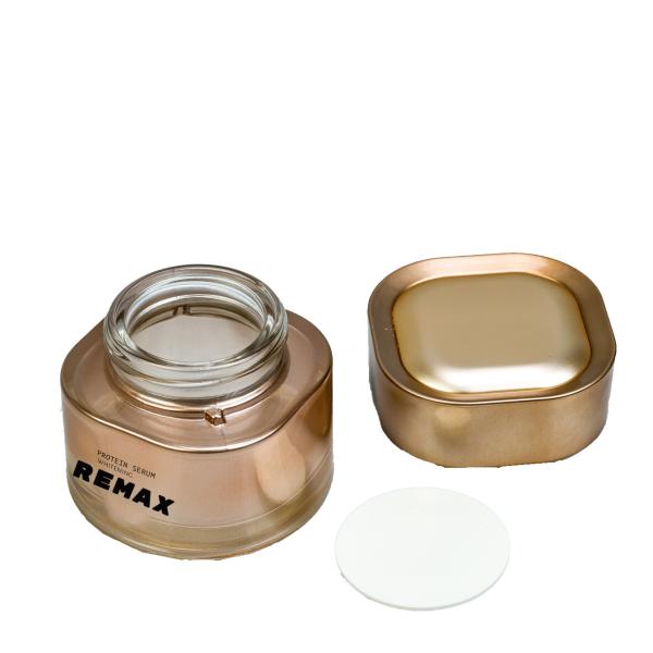 Hot Sale 50g 40ml 100ml Gold-plated Gradient Glass Packaging Cream Jar Lotion