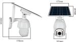 1080P IP67 Battery Powered Wireless Home 4G Solar Camera