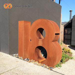 Wholesale 400mm Corten Steel Free Standing Letter Box Outdoor For Postal Service from china suppliers