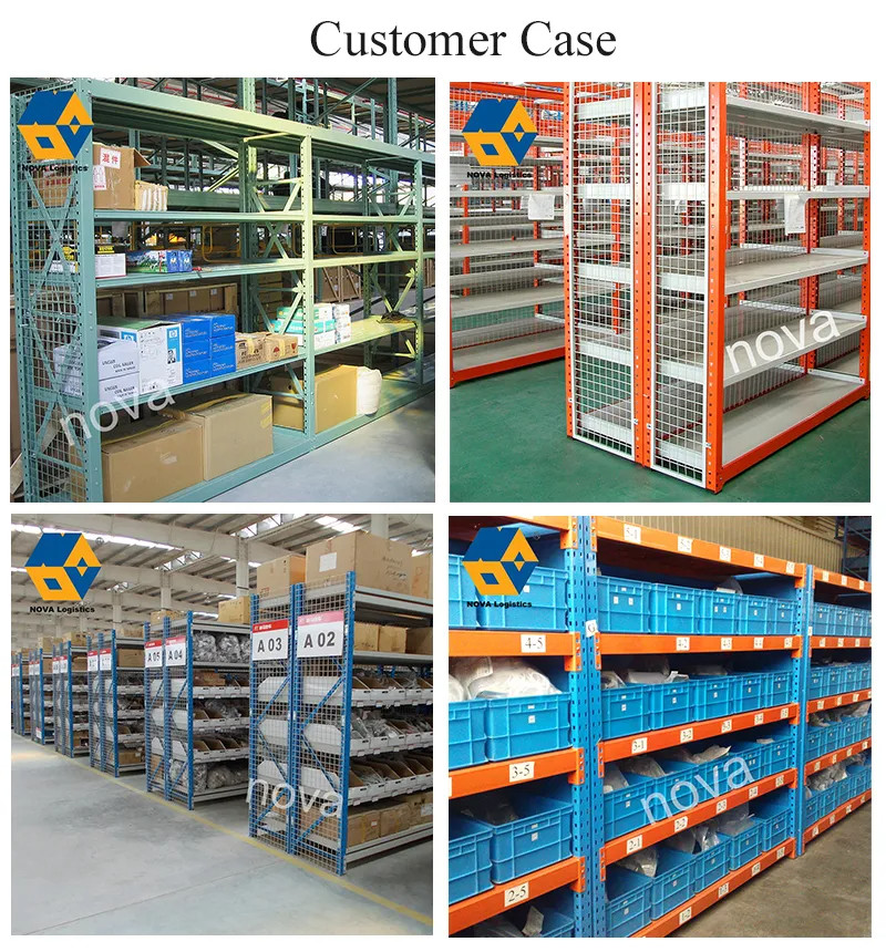 Customized Boltless Metal Medium Duty Rack Space Saving Steel Shelving