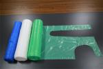 Colored Unisex Disposable Polythene Aprons White Blue Red Green Pink Yellow