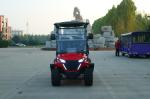 Red Lithium Battery Electric Off-Road Golf Cart Can Seat Four People And