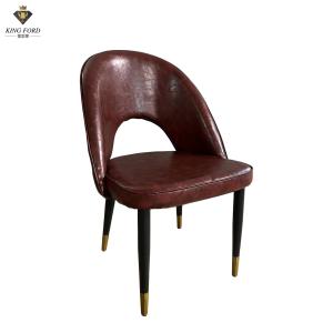 Wholesale Luxury Modern Nordic Style Back Rest Leather Chair Living Room Hotel Furniture from china suppliers